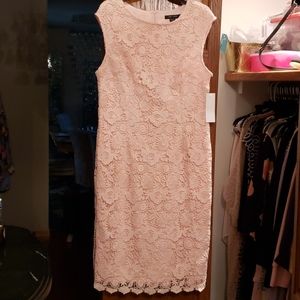 Ivy Blu Pink Lace Dress, NWT